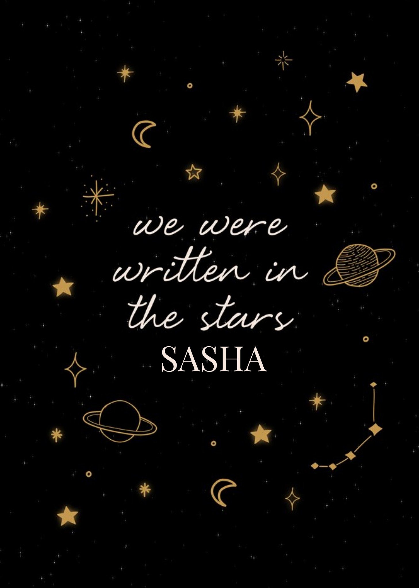 Moonpig Moonchild We Were Written In The Stars Cute Sentimental Anniversary Card