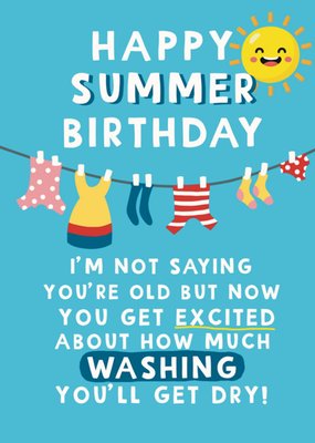 Happy Summer Birthday Card