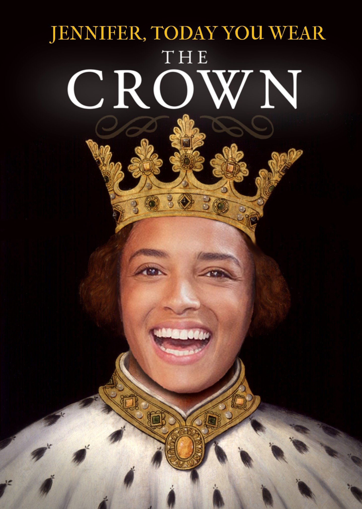 Moonpig Today You Wear The Crown Photo Upload Card