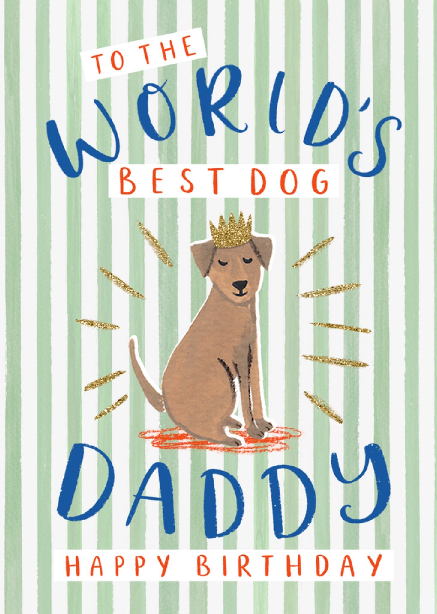 Moonpig World's Best Dog Daddy Happy Birthday Card