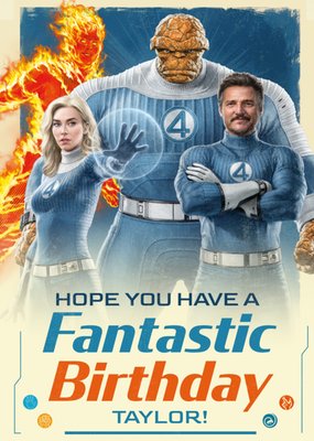 Marvel Fantastic Four First Steps Personalised Birthday Card