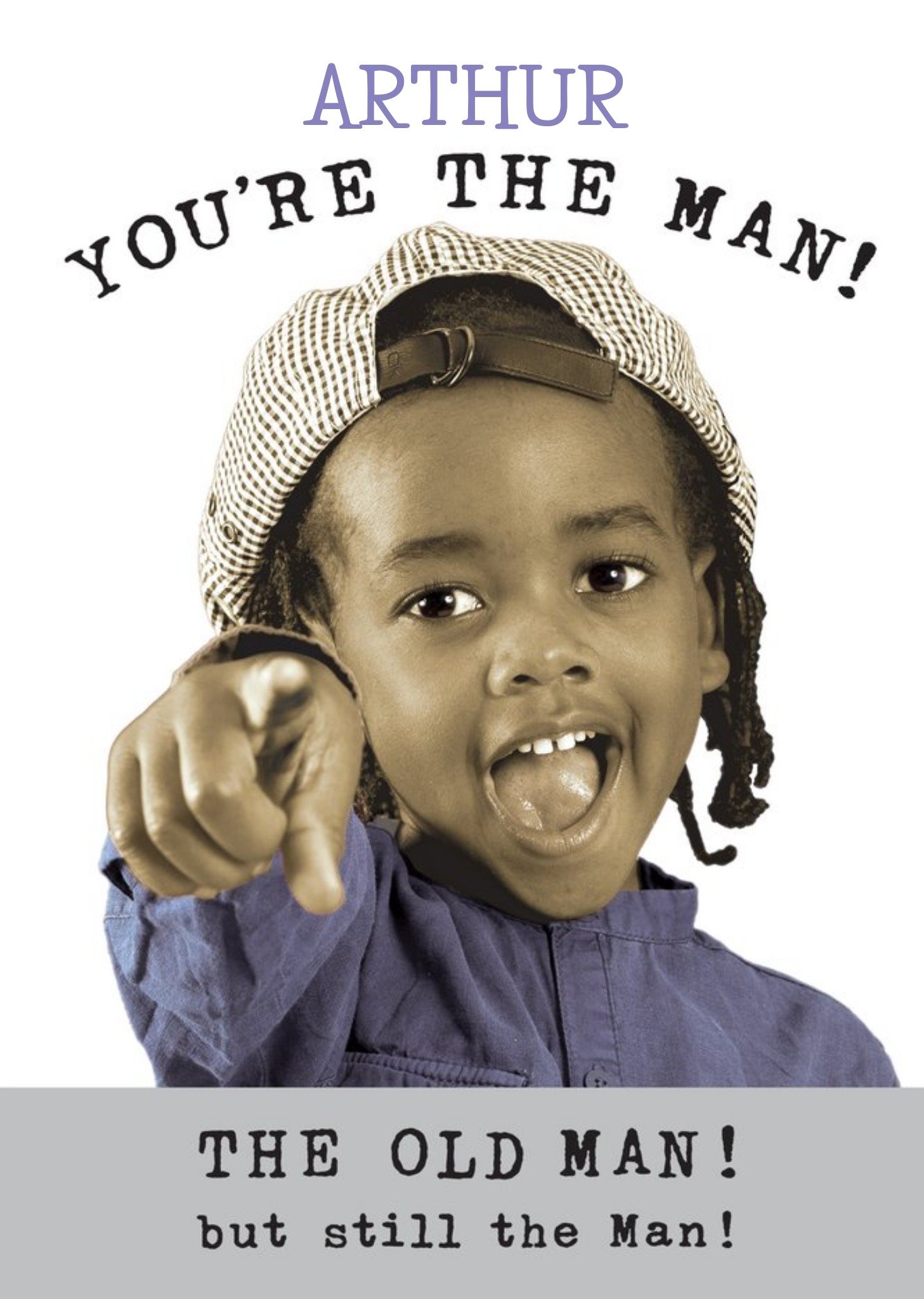 Moonpig Humorous Photographic You'Re Still The Man Birthday Card