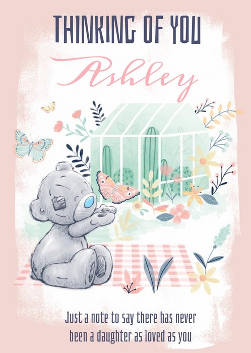 Me To You Tatty Teddy Photo Upload Thinking Of You Daughter Card