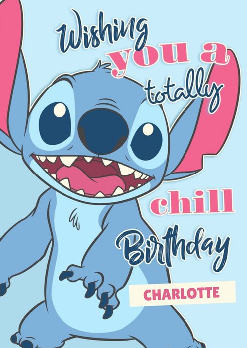 Disney Lilo And Stich Birthday Postcard