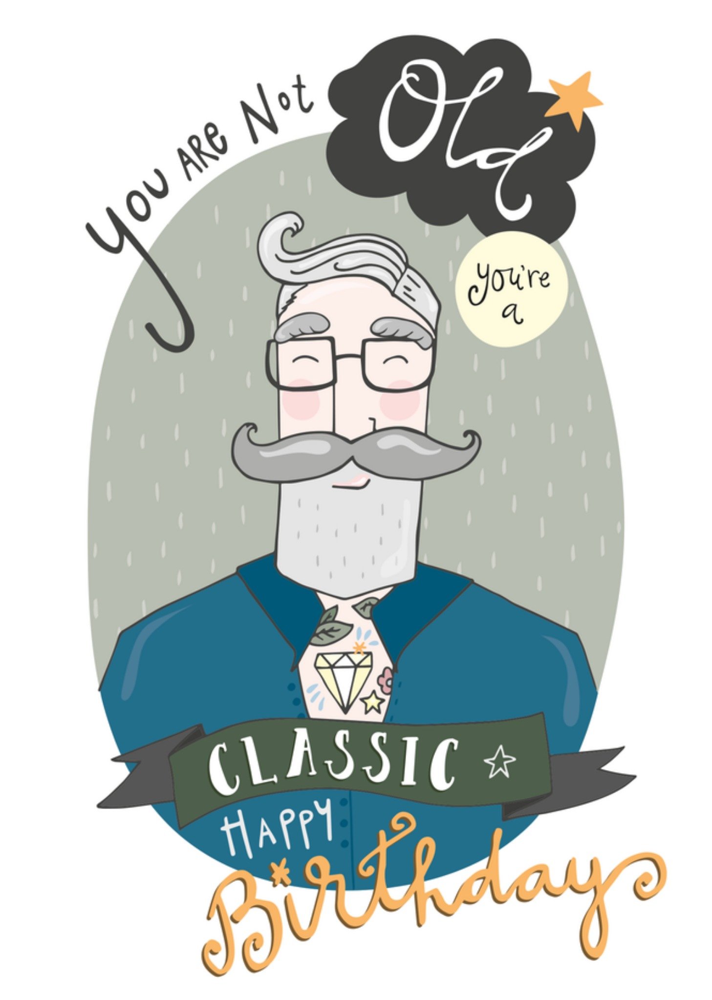 Moonpig You Are Not Old You're A Classic Birthday Card
