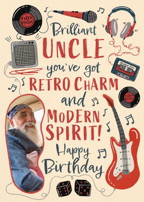 Brilliant Uncle Photo Upload Birthday Card