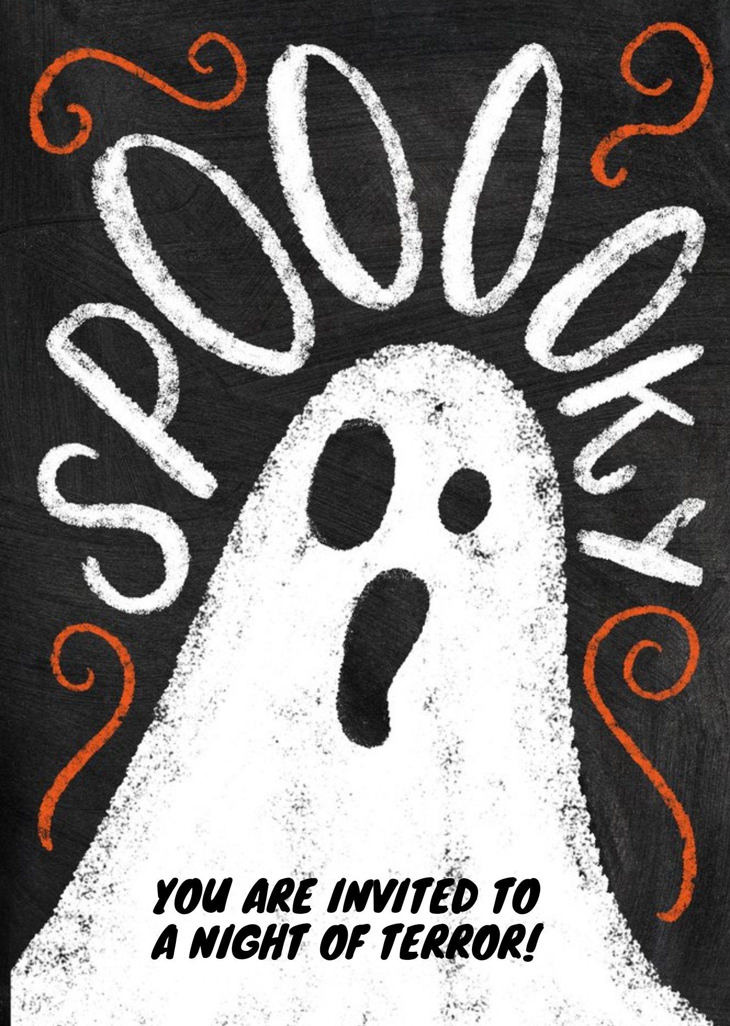 Moonpig Spooky Ghost Halloween Party Invitation