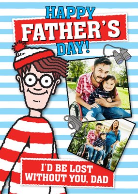 Wheres Wally Photo Upload Birthday Card