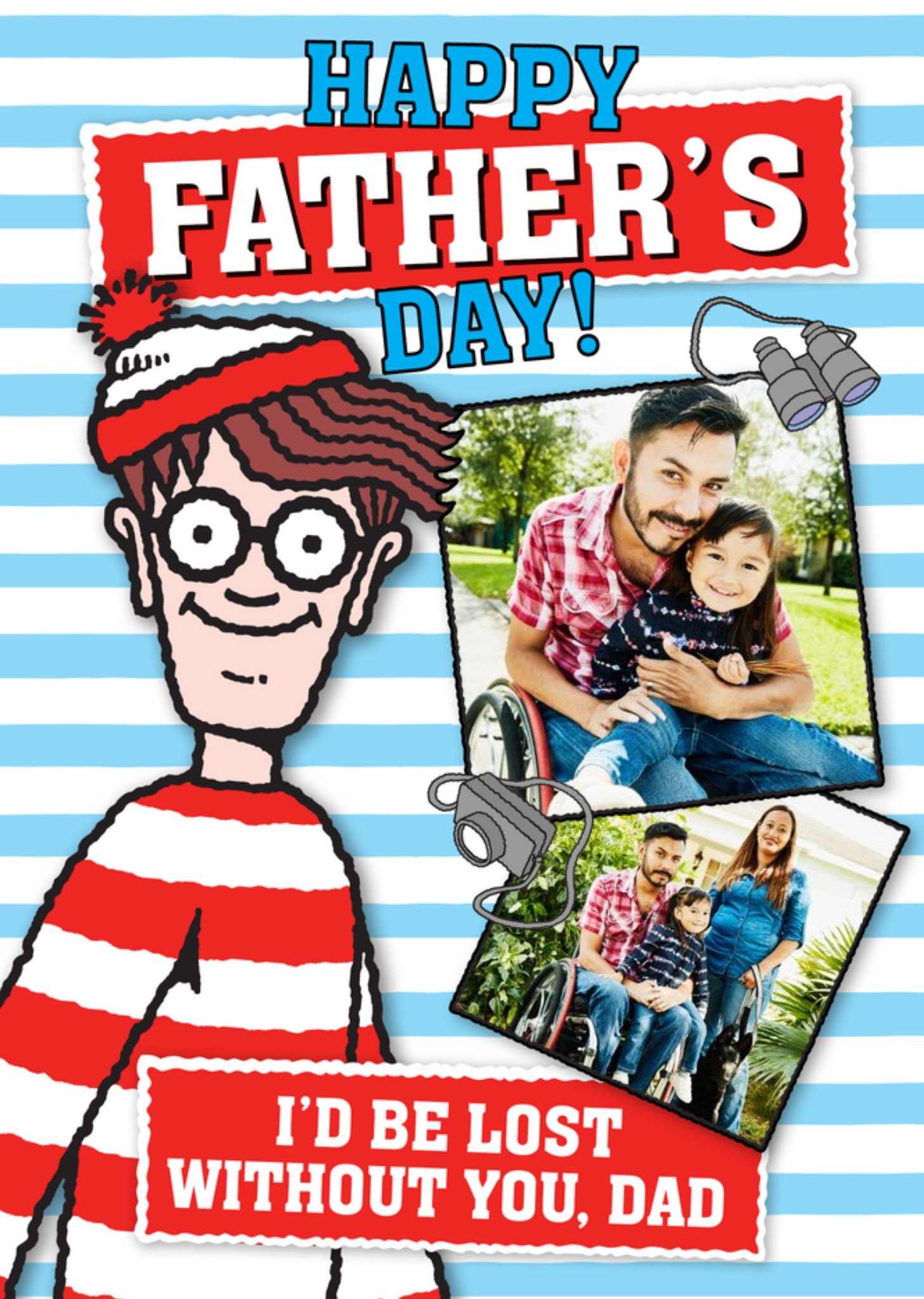 Moonpig Wheres Wally Photo Upload Birthday Card