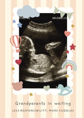 Grandparents In Waiting Photo Upload Pregnancy Card