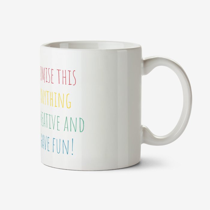 Multicoloured Text Personalised Mug