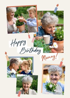 Nanny Photo Upload Birthday Card