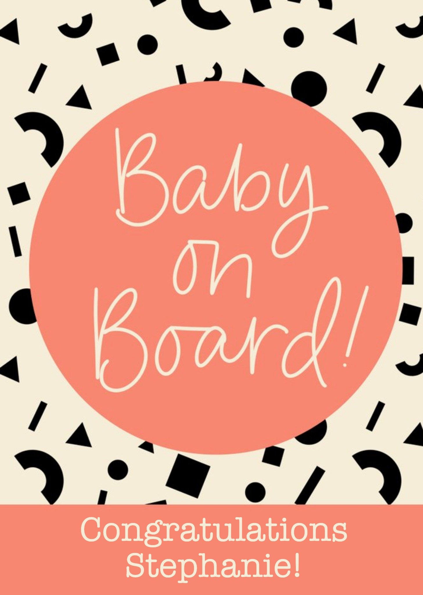 Moonpig Scatterbrain Baby On Board Card, Large