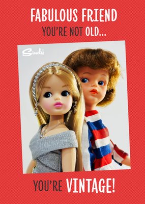Sindy Fabulous Friend You’re Not Old You’re Vintage Birthday Card