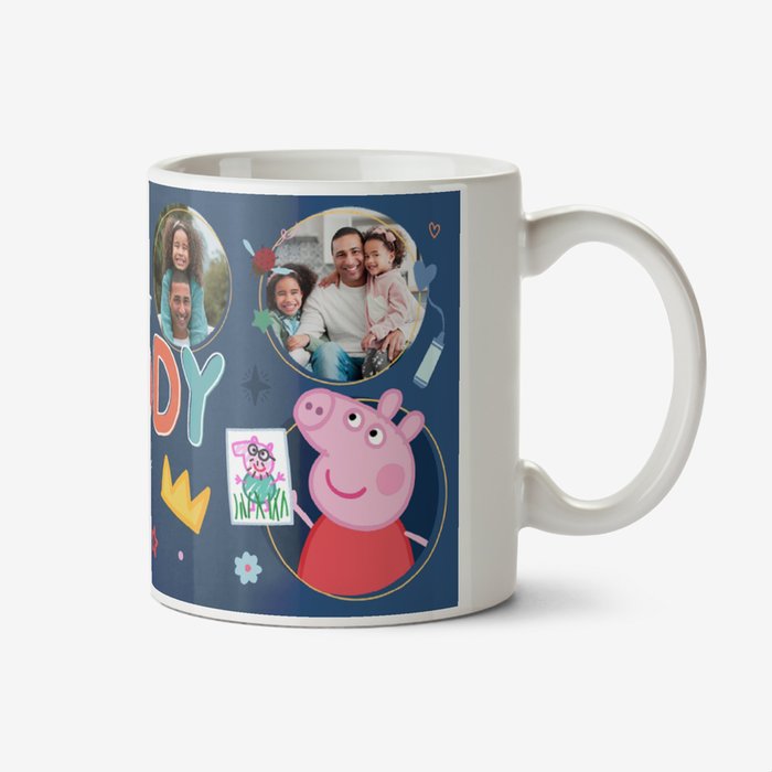 Peppa Pig Bestest Daddy Ever Photo Upload Mug
