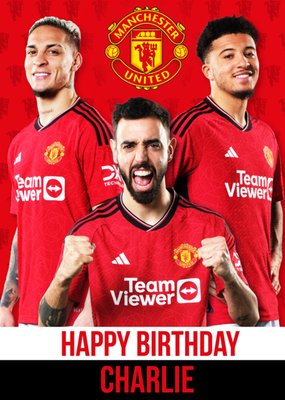 Man United Birthday Card