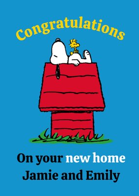Snoopy Congratulations On Your New Home Card