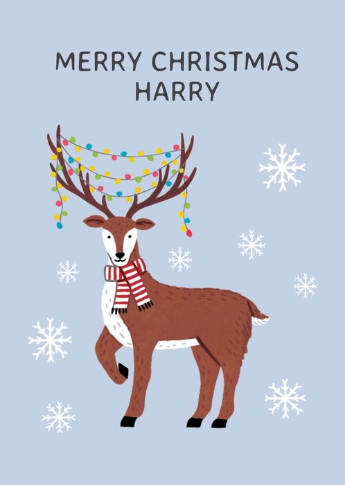 Reindeer Christmas Card