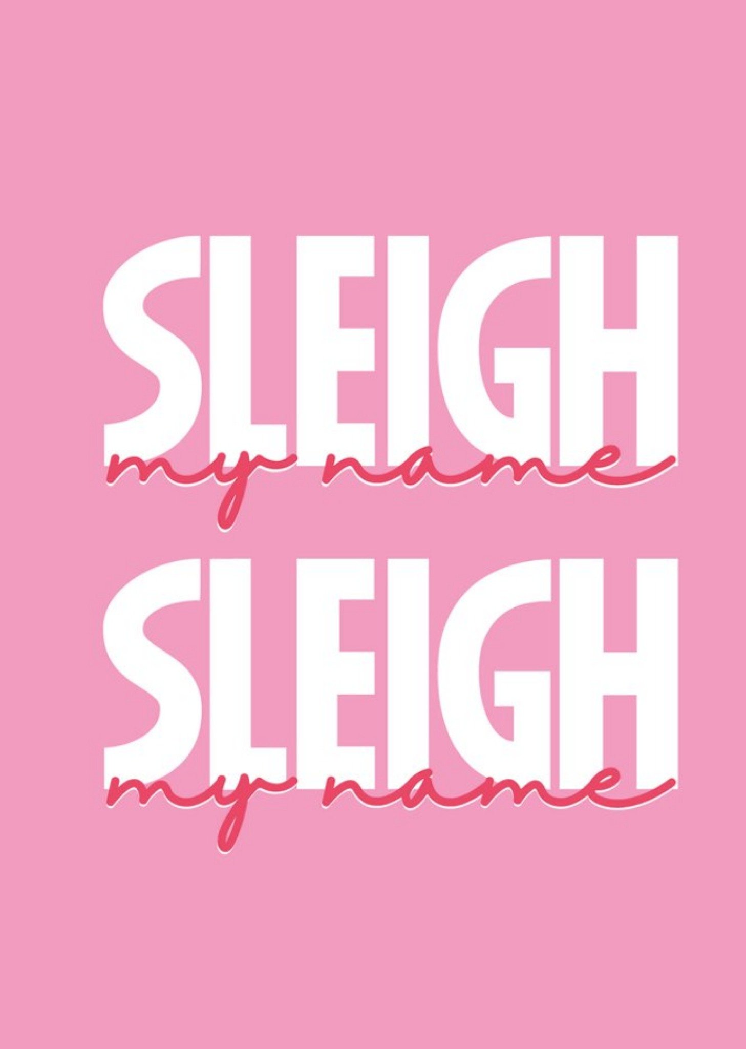 Rumble Cards Sleigh My Name Card