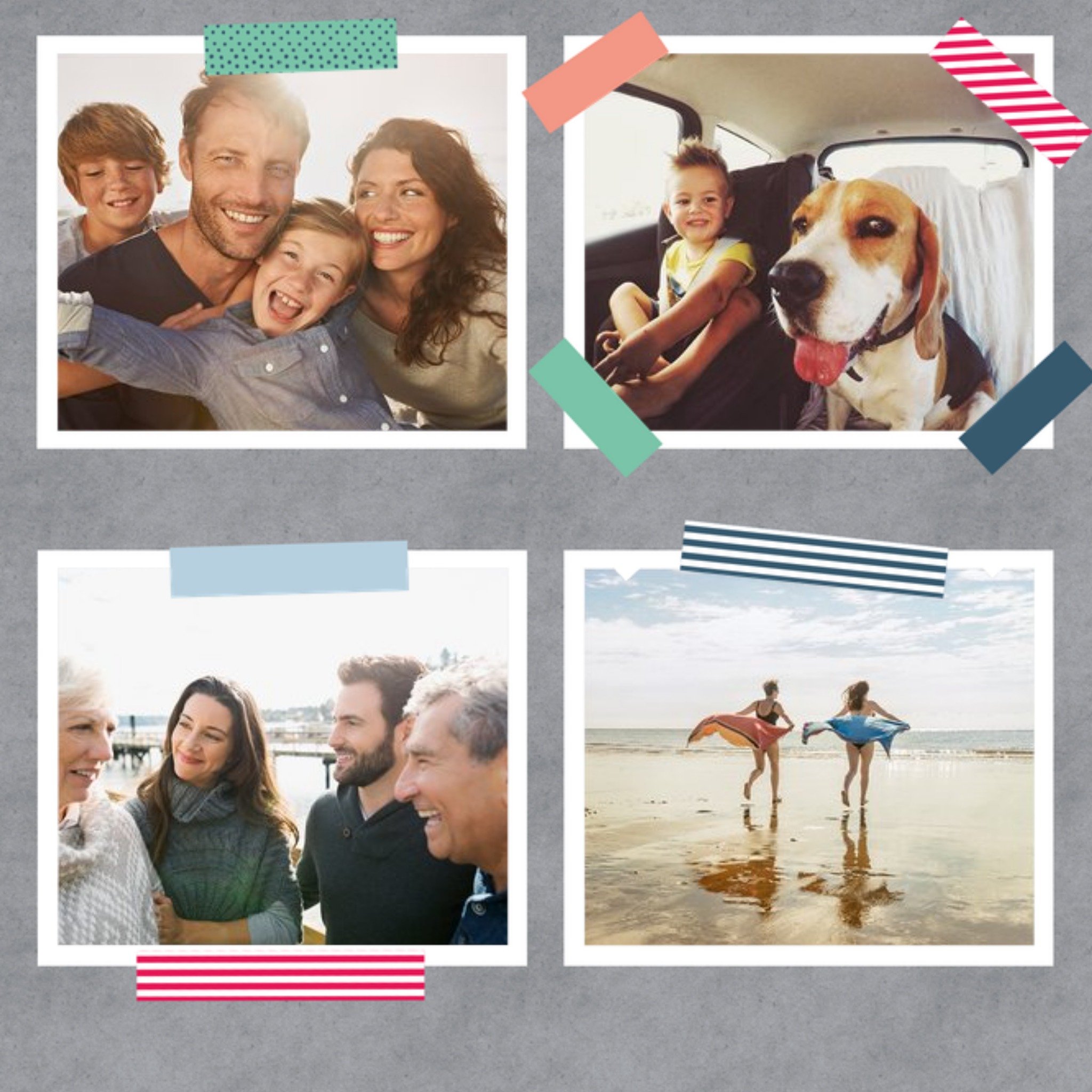 Moonpig Instant Photo Style Multi-Photo Card