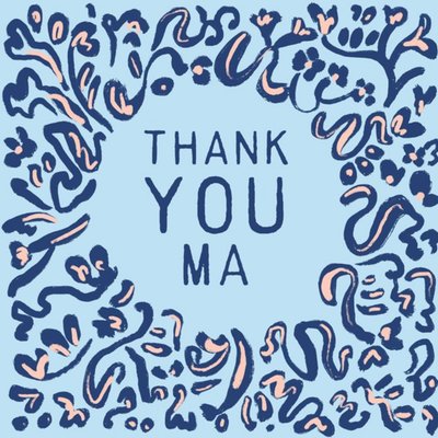 Katy Welsh Floral Thank You Card