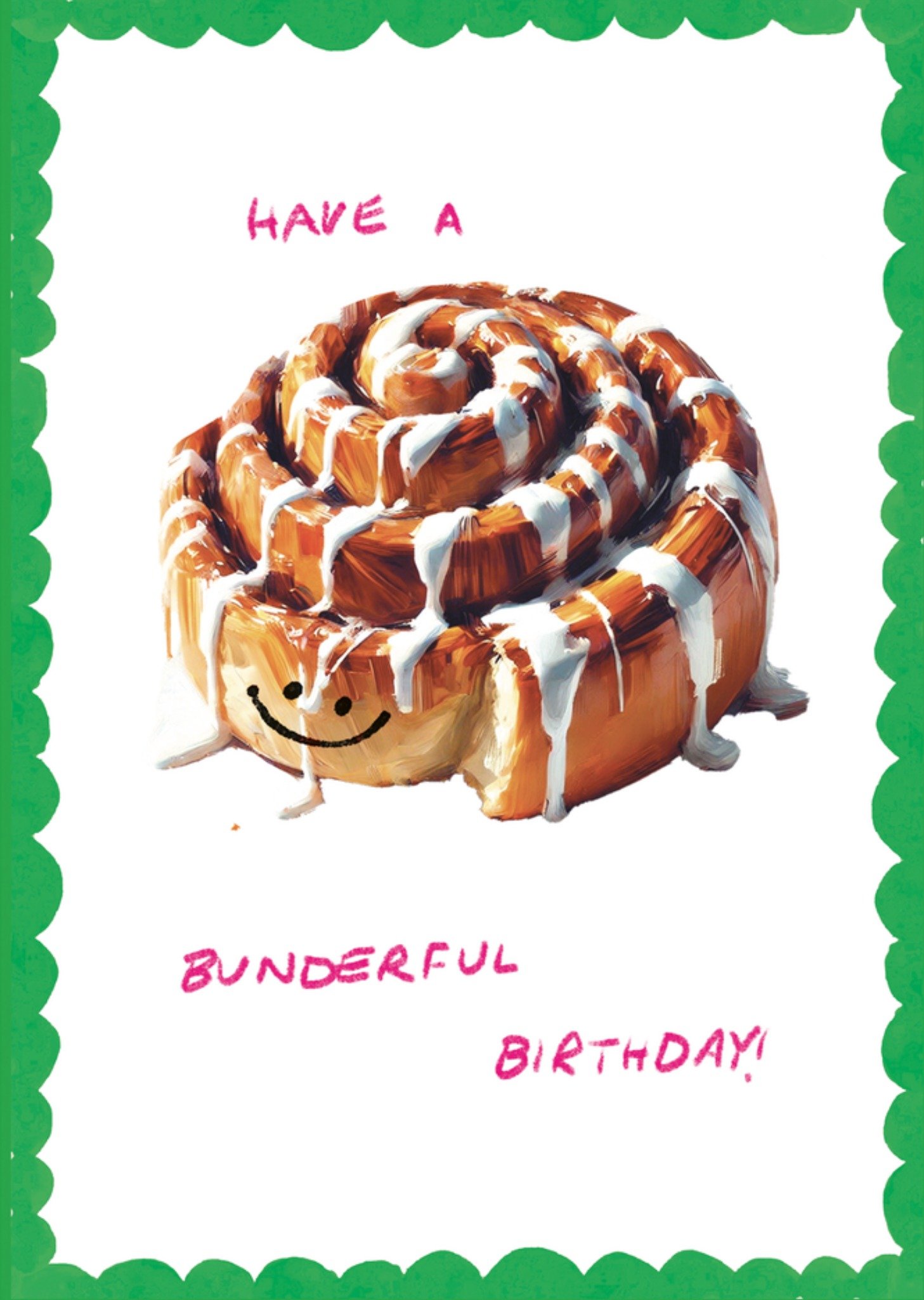 Jolly Awesome Have A Bunderful Birthday Cinnamon Bun Card