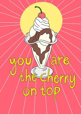 Aleisha Earp Illustrated Icecream Sundae Just to Say Card