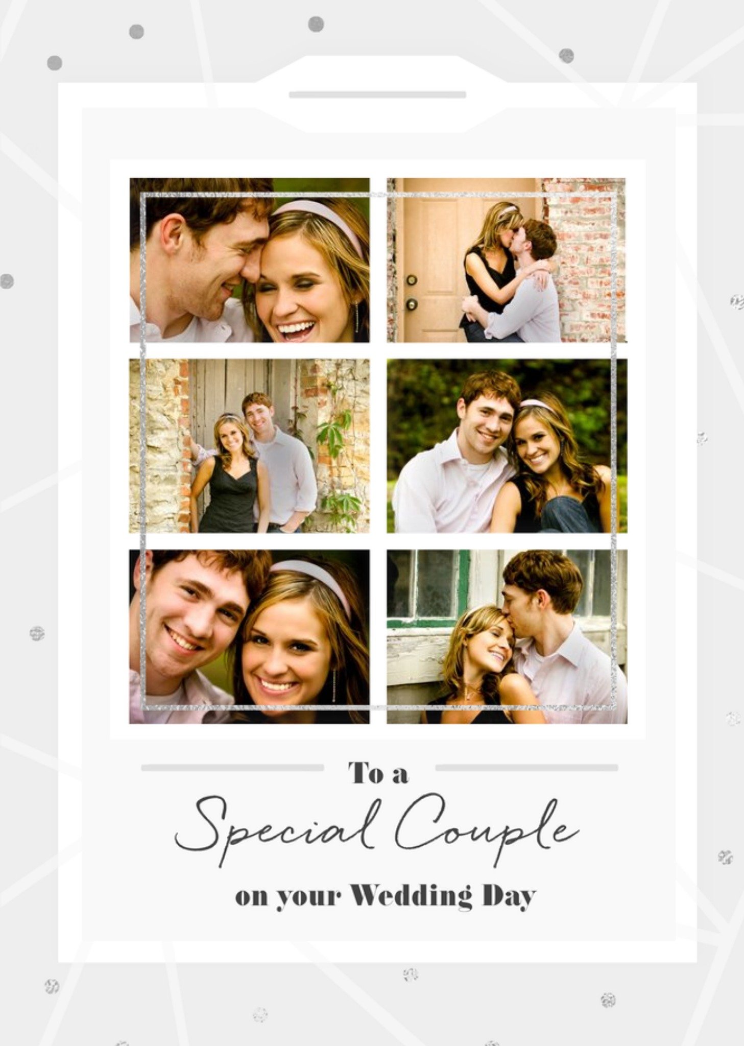 Moonpig Mulitple Photo Frames To A Special Couple Wedding Day Card