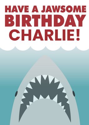 Jaws birthday card - Universal