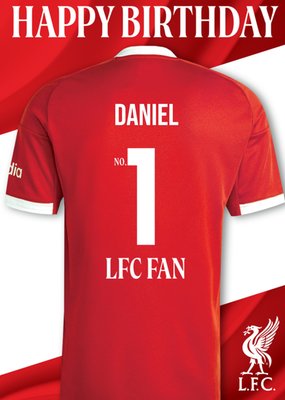 Liverpool FC Birthday Card