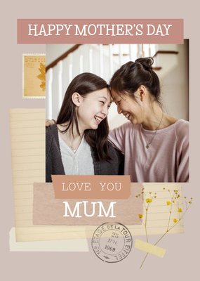 Happy Mother's Day Mum Instant Photo Personalised Mother's Day Card