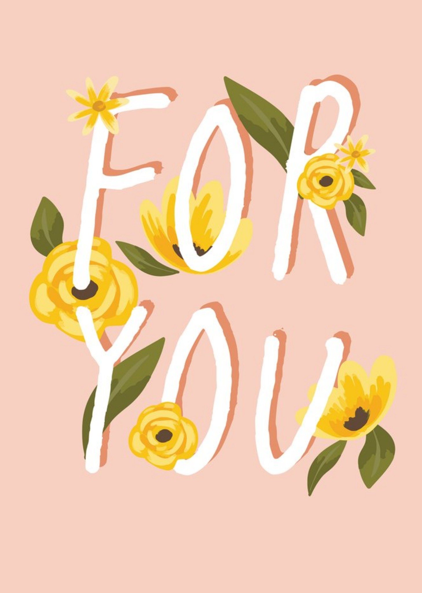 Moonpig Christie Williams Flowers Just A Note Card
