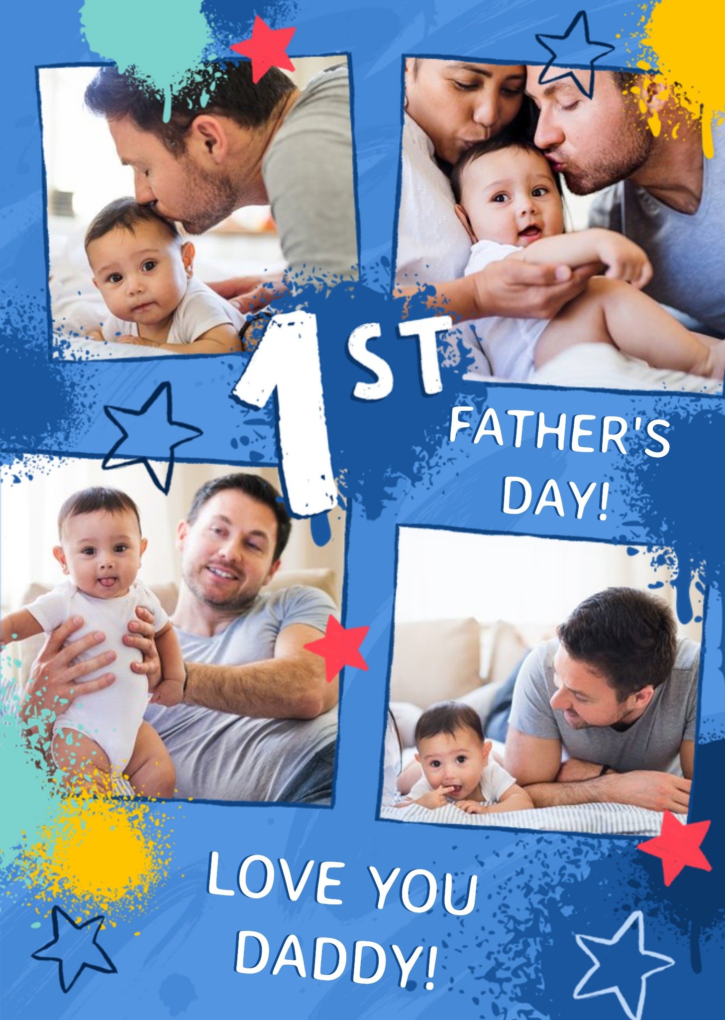 Moonpig studio Sundae Photo Upload 1st Father's Day Card