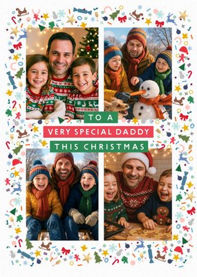 Special Daddy Photo Upload Christmas Card