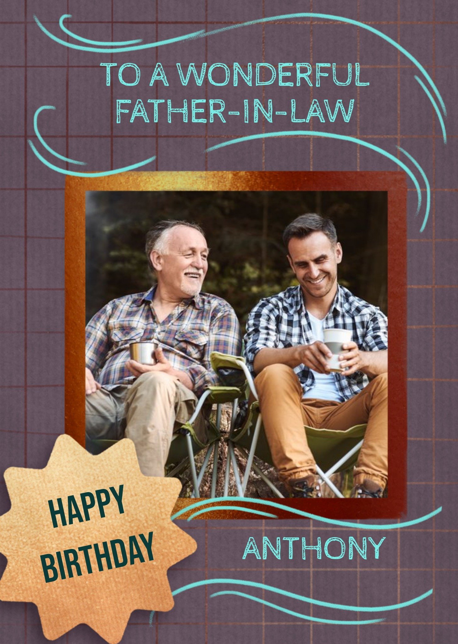 Moonpig To A Wonderful Father In Law Photo Upload Birthday Card