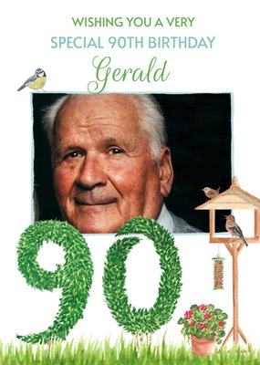 A Very Special 90th Birthday Garden Card