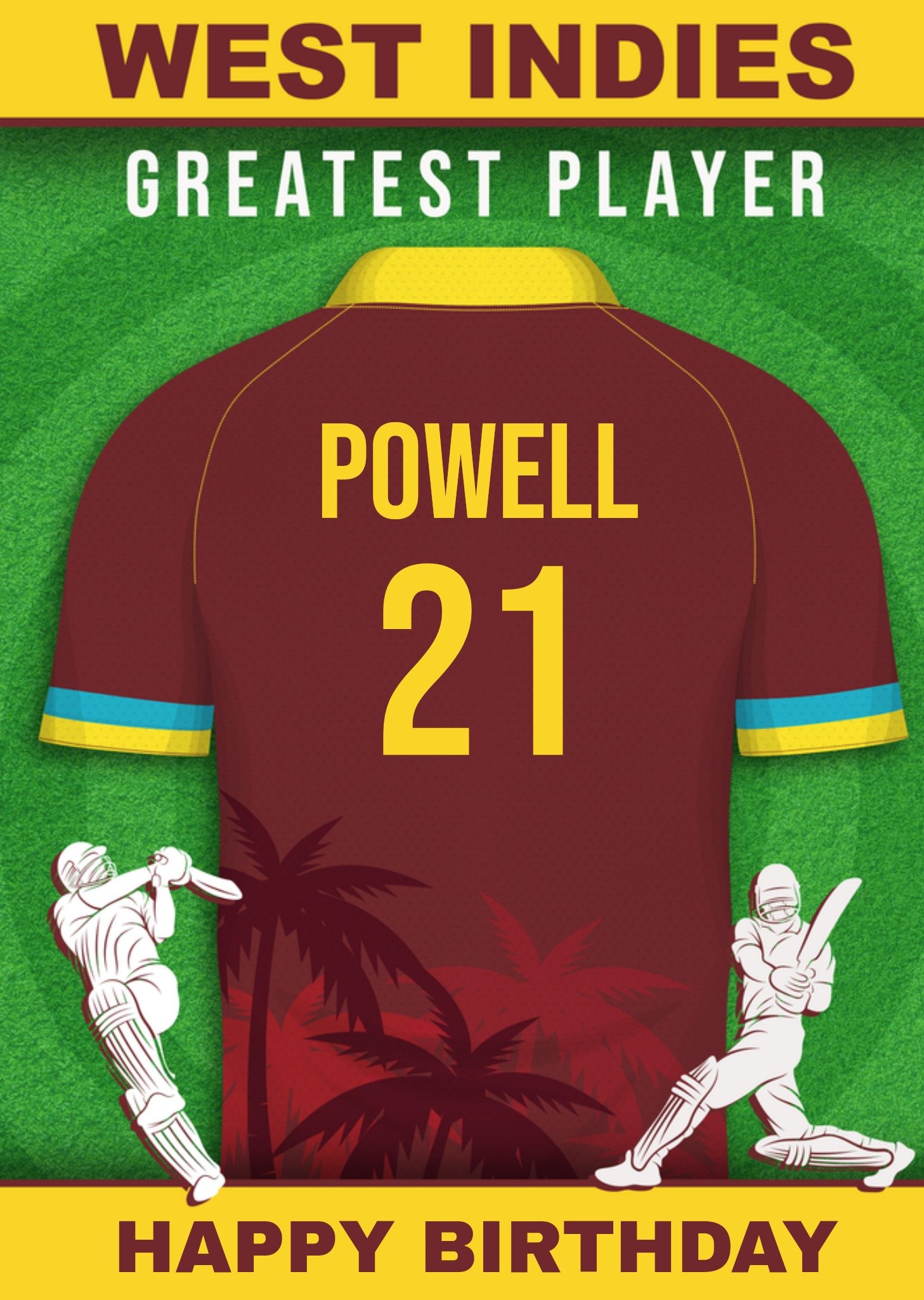 Moonpig Cricket Legends West Indies Greatest Player Card