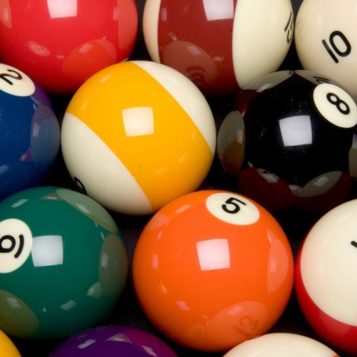 Colourfull Billiard Pool Balls Photography Card