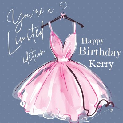 Fashion Illustration Limited Edtion personalisedBirthday Card