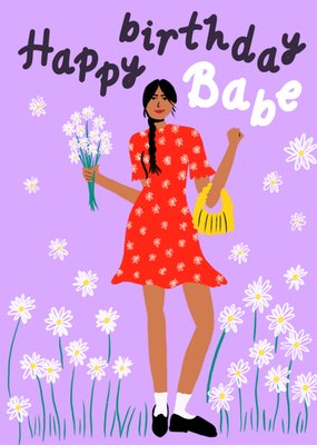 Happy Birthday Babe Card