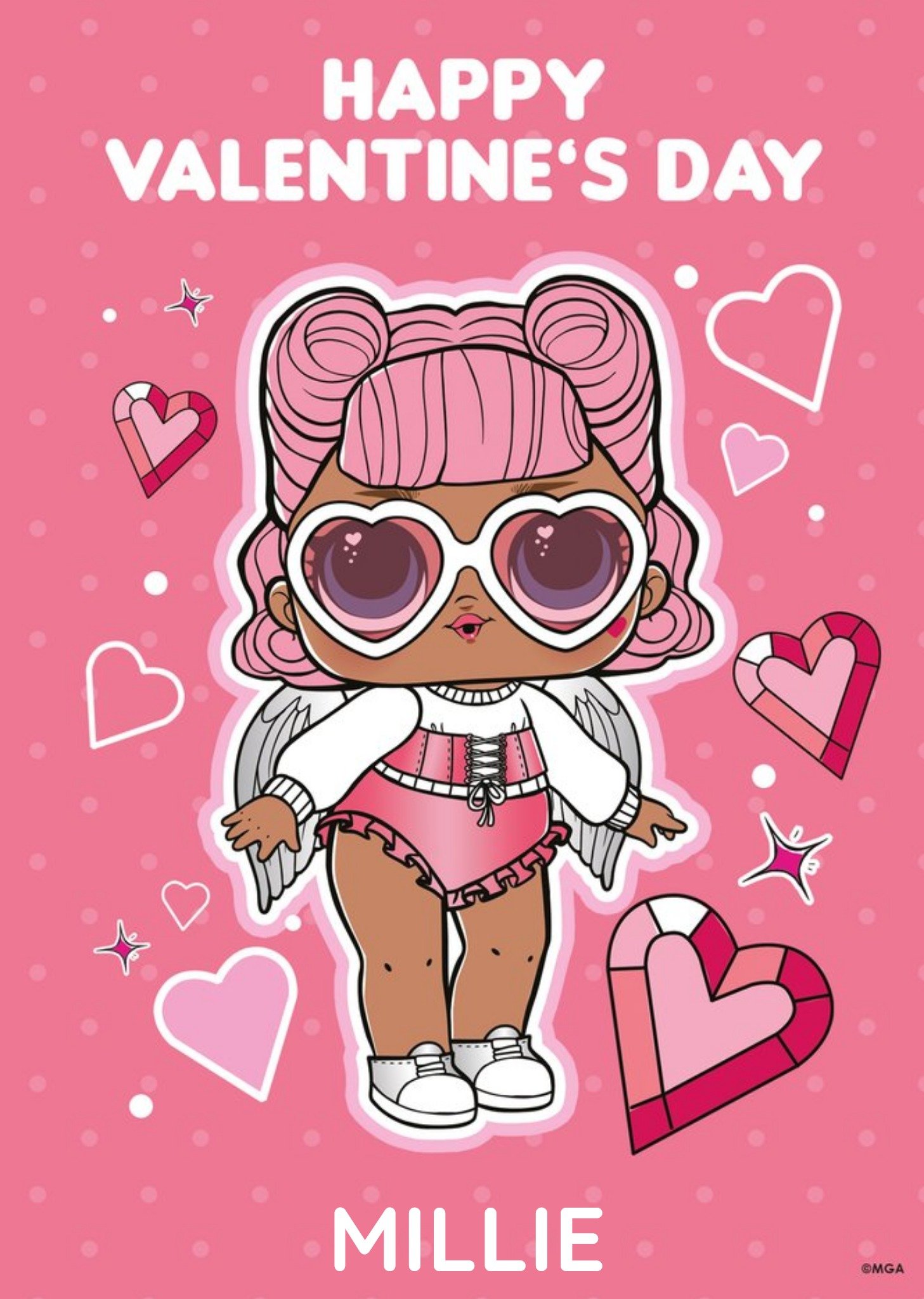 Moonpig Lol Surprise Happy Valentines Day Personalised Card