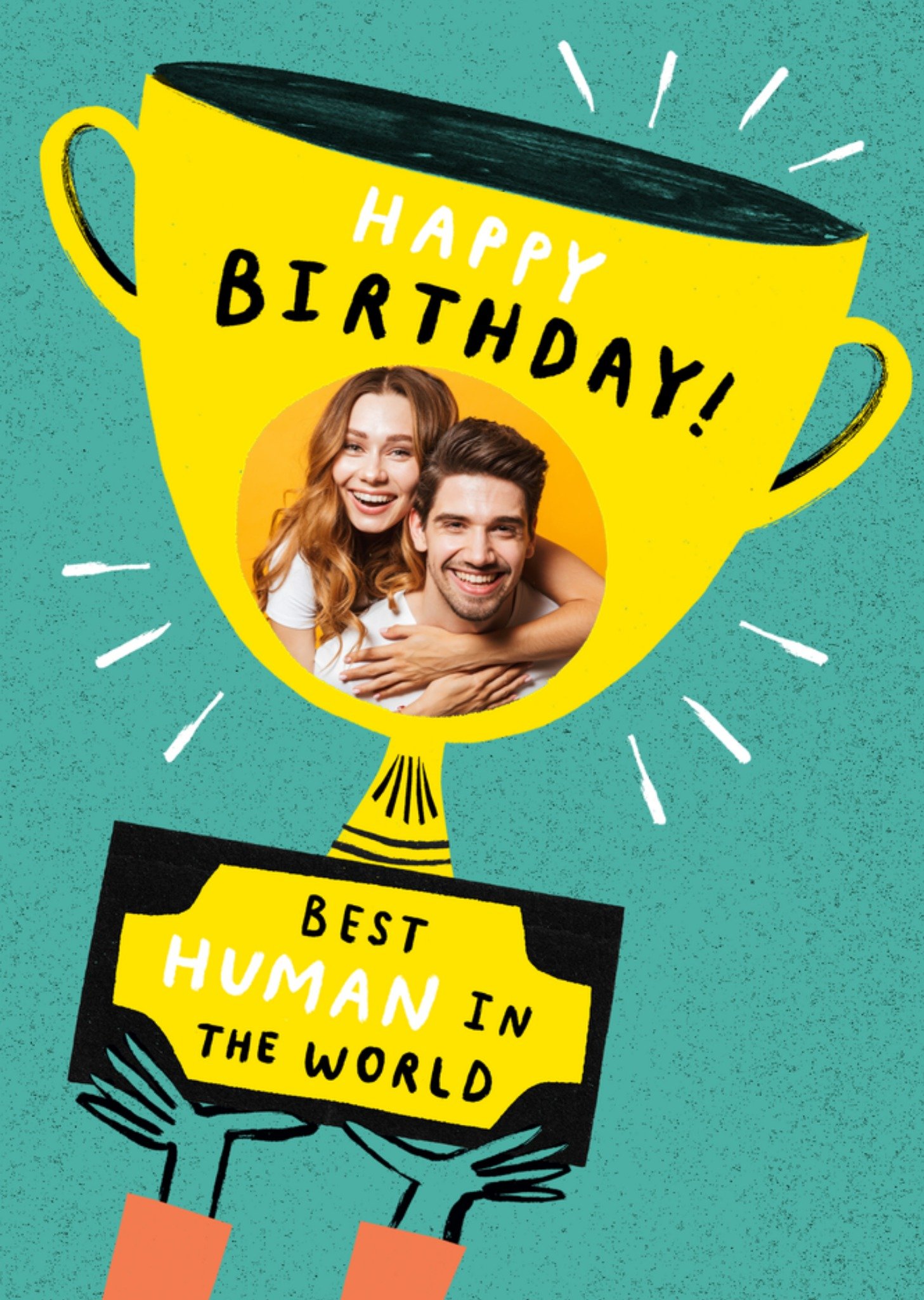 Moonpig Best Human In The World Photo Upload Birthday Card