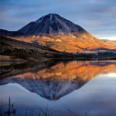 Photographic Image of the Errigal mountain in Donegal, Ireland Card