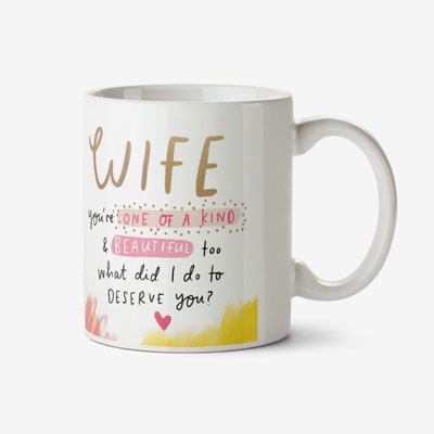 The Happy News Photo Upload Wife You're One Of A Kind Mug