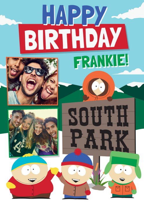 South Park Photo Upload Birthday Card