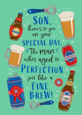 Son On Your Special Day Birthday Card