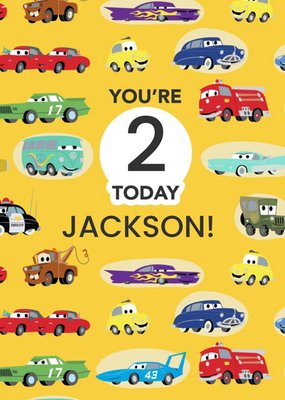 Disney Cars You're  Age  Today Birthday Card