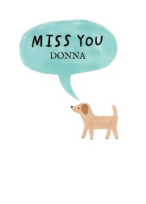 Pigment Personalised Miss You Card