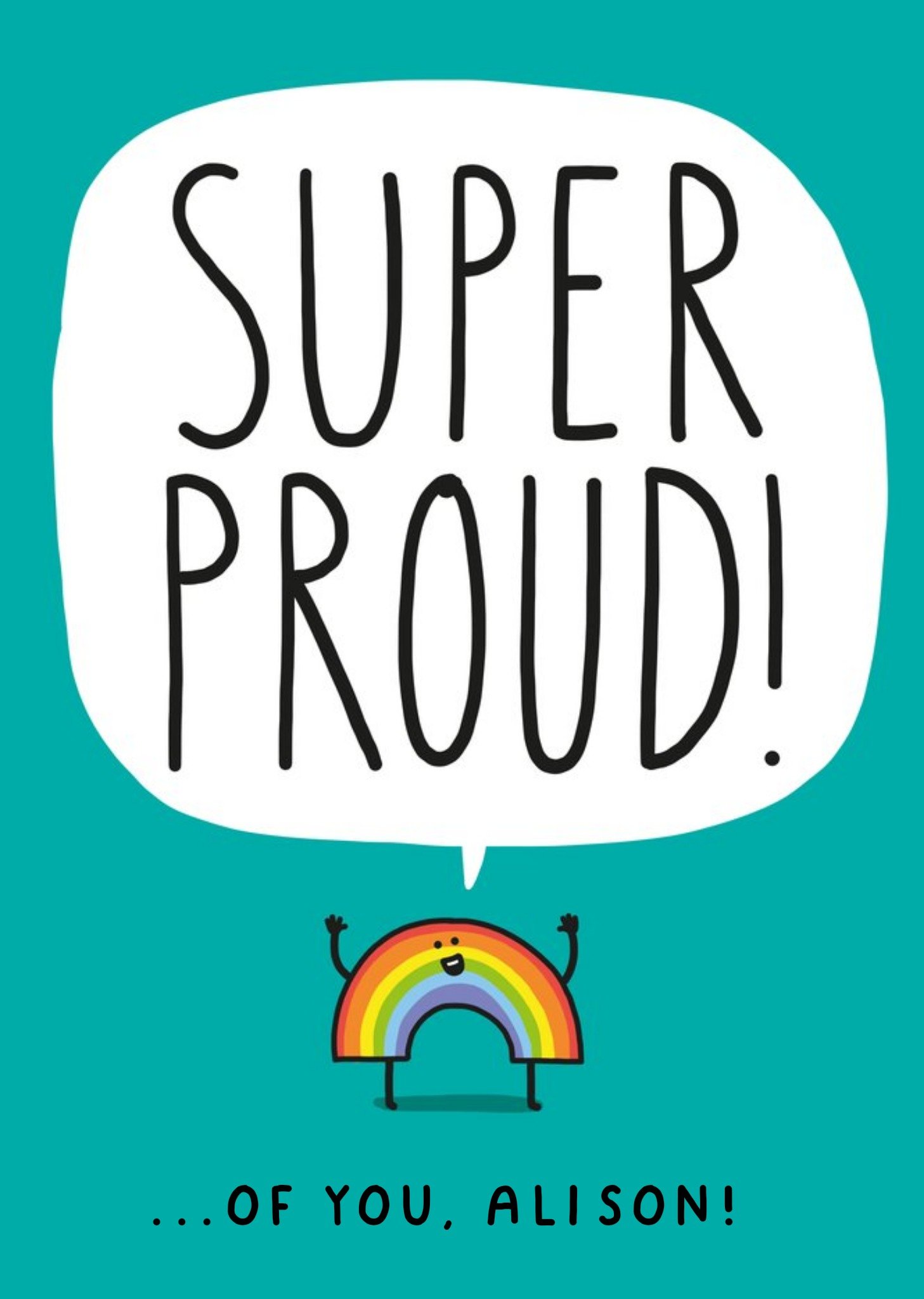 Moonpig Super Proud Rainbow Card