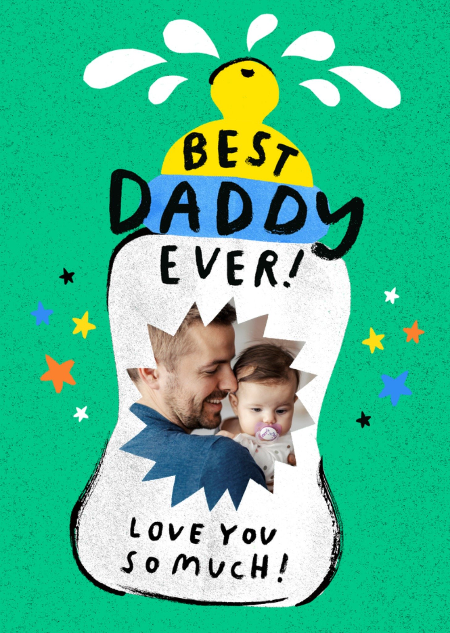 Moonpig Best Daddy Ever Photo Upload Card